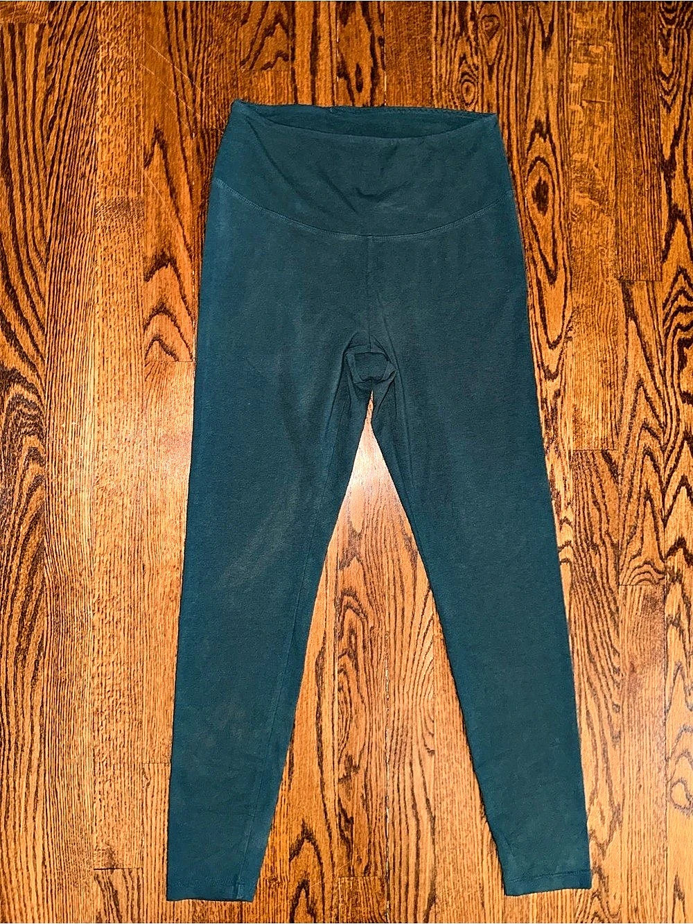 PINK Women's Leggings in Green Size Medium